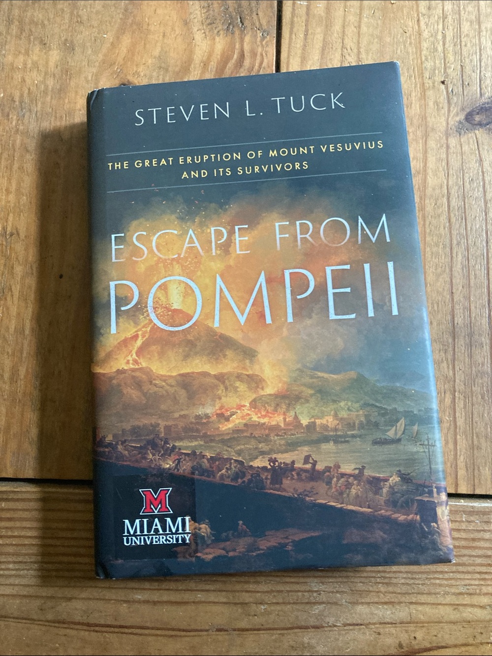 Escape from Pompeii Tuck hardcover jacket